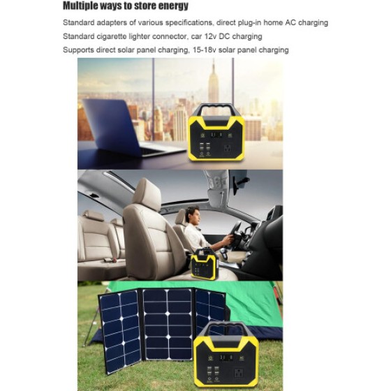 Home/Outdoor Mobile Energy Storage Power Supply 40800mAh, Portable Emergency Power Supply for Car, Laptop, and Phone, 220V